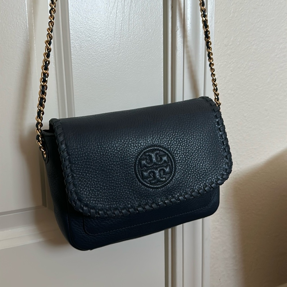 Tory Burch Leather Navy Crossbody